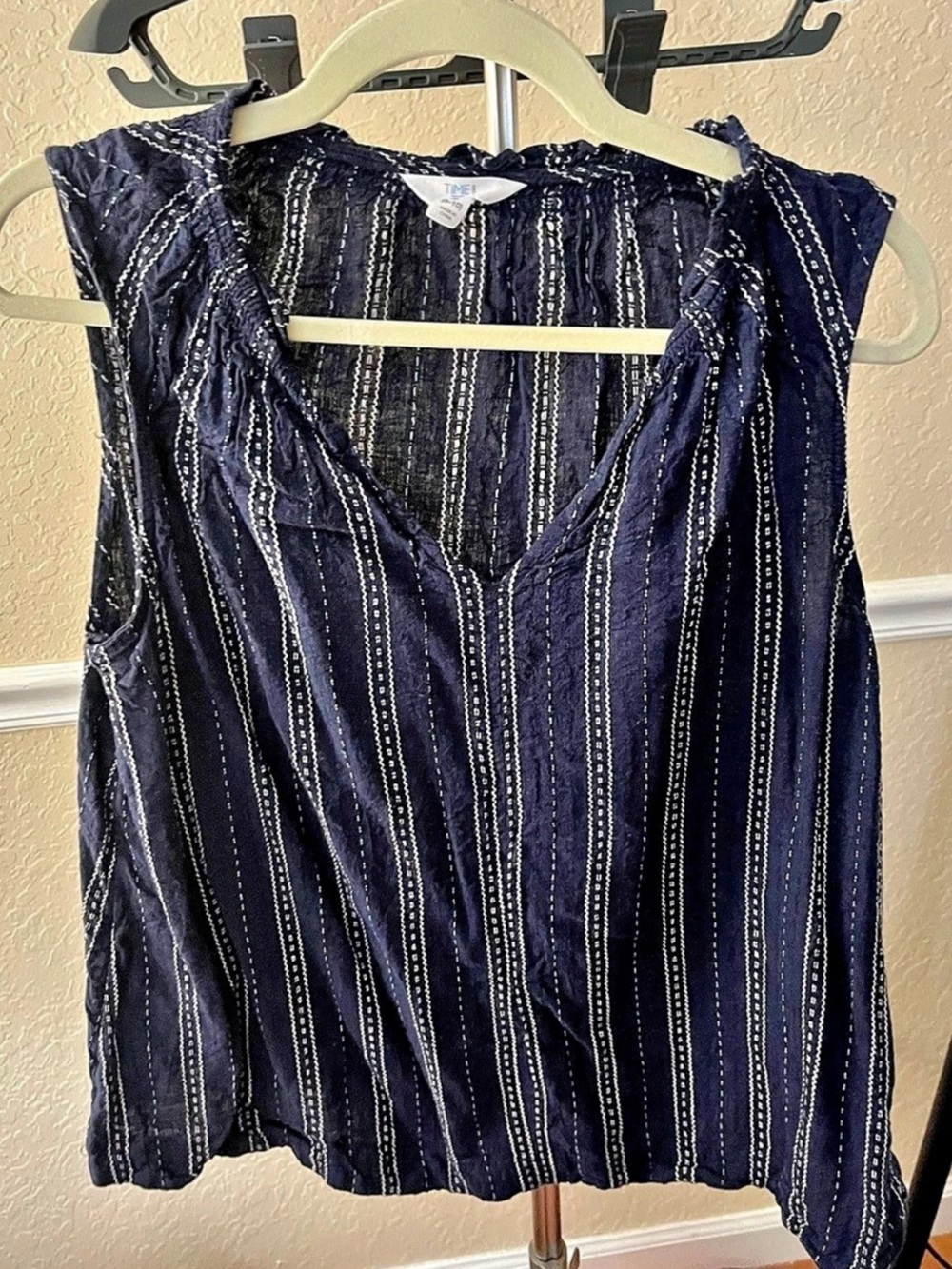 Time and Tru Girls Striped Tank Top Size M (8-10)